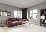 Big-Sofa MUSTERRING "LUCIA Mega Sofa, hoher Sitzkomfort, Breite 252cm, Kontrastnaht", rot (cherry puro), B:252cm H:81cm T:124cm, Flachgewebe FLORIS (100% Polyester);Flachgewebe VALMONT (60% Baumwolle/ 40% Leinen);Microfaser CRONA (100% Polyester), Sofas, Big-Sofa, in vielen Qualitäten und 4 unterschiedlichen Nähten, 2,5-Sitzer