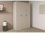 Kleiderschrank OTTO HOME "Mehrzweckschrank Aktenschrank Möbel Mietswohnung Schlafzimmer MARLENE", beige (champagner), B:136cm H:203cm T:56cm, Holzwerkstoff, Schränke, Kleiderschrank, in 3 Breiten 91/136/181 cm im Landhaus-Stil MADE IN GERMANY