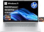 HP Notebook "OmniBook 3 17-dp0256ngx", silber (glacier silber), 8 GB RAM 512 GB SSD, Ryzen 5, Windows 11 Home, Notebooks, Notebook