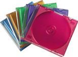 HAMA CD-Hülle "CD-Leerhülle Slim 25er-Pack Farbig Schutzhülle für CDs versch. Farben", bunt, CD, Hüllen, CD-Hülle