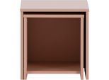 Beistelltisch SCHILDMEYER "Smash, Beistelltisch,melaminharzbeschichtet, Made in Germany", rot (apricot, apricot, apricot), B:40cm H:42cm T:40cm, Tische, Beistelltisch, Solide Verarbeitung - Dieses Produkt ist in Deutschland gefertigt