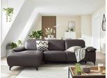 Ecksofa MUSTERRING "MR370 mit/ohne Relaxfunktion, verschiedene Unterfederungen zur Auswahl", braun, B:280cm H:83cm T:180cm, 100% Leder, Sofas, Ecksofa, Farbe, Material, Sitzkomfort und Funktion wählbar, Maße 280 x 180 cm