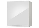 Hängeschrank KOCHSTATION "KS-Virginia,neu in verbesserter Ausführung", weiß (weiß hochglanz), B:50cm H:57cm T:34cm, Holzwerkstoff, MDF, Schränke, Hängeschrank, Breite 50 cm, 1 Tür, gedämpfte Scharniere
