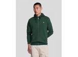 Lyle and Scott Ml420v zip through hoodie dark green w486 sweater