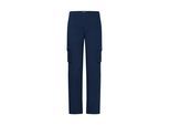 Cargohose OXMO "Cargohose OXKvita", Damen, Gr. 42, N-Gr, blau (marineblaus), Obermaterial: 99% Baumwolle CO. 1% Elasthan EL., Hosen Cargohose