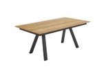 Venjakob Esstisch, Anthrazit, Eiche, Metall, Holzwerkstoff, rechteckig, eckig, 90x75x160-225 cm, Goldenes M, Made in Germany, Dgm, DGM-Emissionslabel, ausziehbar, in verschiedenen Größen erhältlich, Holzdekoren erhältlich, Esszimmer, Tische, Esstische, Esstische ausziehbar