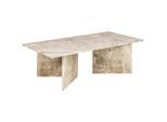 Livetastic Couchtisch , Creme , Stein , rechteckig , 70x42x140 cm , Wohnzimmer, Wohnzimmertische, Couchtische, Couchtisch Marmor