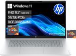HP Notebook "OmniBook 3 17-dp0256ngx", silber (glacier silber), 8 GB RAM 512 GB SSD, Ryzen 5, Windows 11 Home, Notebooks