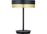 LED Tischleuchte "MESH", schwarz, goldfarben, 1, Ø 30cm H: 43cm, 1 Stk., HELL HÖLLISCH GUTES LICHT, Leuchten, Tastdimmer, LED Tischleuchte