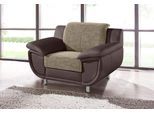 Sessel TRENDMANUFAKTUR "Rondo 3, Loungesessel, Breite 121cm", braun (braun, sand, beige), B:121cm H:85cm T:94cm, Luxus-Microfaser ALCAZAR (100% Polyester) / Feinstruktur (100% Polyester);Kunstleder SOFTLUX / Struktur (77% Polyester; 23% Polyacryl), Sessel, Sessel, wahlweise mit komfortablem Federkern, mit extra breiten Armlehnen
