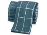 Gaestehandtuecher ROSS "Überkaro 9032", blau (pazifik, weiß), B:30cm L:50cm, Frottier, Frottier, Handtücher, Gaestehandtuecher, 100% Baumwolle, made in Germany