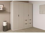 Kleiderschrank OTTO HOME "Mehrzweckschrank Aktenschrank Möbel Mietswohnung Schlafzimmer MARLENE", beige (beige (champagner)), B:181cm H:203cm T:56cm, Holzwerkstoff, Schränke, Kleiderschrank, in 3 Breiten 91/136/181 cm im Landhaus-Stil MADE IN GERMANY