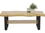 Couchtisch HELA "GABRIEL", braun (wildeiche, schwarz, schwarz, wildeiche), B/H/T: 110cm x 42cm x 60cm, Tische, Couchtisch, Ablageboden; Baumkantenoptik; U-Gestell, Topseller