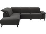 Ecksofa MUSTERRING "MR 370, intelligenter Komfort im modernen Design", anthrazit, B:288cm H:83cm T:241cm, 95% Polyester, 5% Nylon, Sofas, Ecksofa, Optionale Relaxfunktion, flexible Kopfteile & klappbare Armlehnen