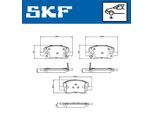 SKF Bremsbelagsatz, Scheibenbremse vkbp81363a für HYUNDAI