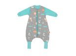 Babyschlafsack SCHLUMMERSACK "Schlafsack mit Füßen 3.5 Tog" Gr. 70, safari, Schlafsäcke, Baby, L: 70cm, Obermaterial: 100% Baumwolle CO., L:70cm