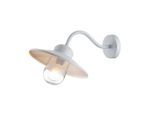 Elstead Lighting Aussenwandleuchte Klampenborg, Weiß, Metall, Glas, 27.5x25.5x42 cm, RoHS, Europäischer Sicherheitsstandard, CE, Lampen & Leuchten, Außenbeleuchtung, Außenleuchten