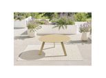 Ambia Garden Loungetisch, Sand, Metall, organisch, eckig, 74x60x35 cm, gastro- und objekttauglich, Loungemöbel, Loungetische