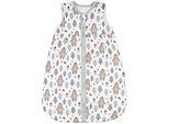 Babyschlafsack TUPTAM "Kugelschlafsack Baby Ganzjahres Schlafsack ohne Ärmel wattiert" Gr. 56, bärchen im wald taupe petrol, Schlafsäcke, Baby, L: 62cm, Obermaterial: 100% Baumwolle CO., L:62cm