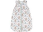 Babyschlafsack TUPTAM "Kugelschlafsack Baby Ganzjahres Schlafsack ohne Ärmel wattiert" Gr. 80, bärchen im wald taupe petrol, Schlafsäcke, Baby, L: 86cm, Obermaterial: 100% Baumwolle CO., L:86cm