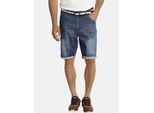 Bermudas JAN VANDERSTORM "Jeansbermuda LENAS", Herren, Gr. 62, N-Gr, blau, Obermaterial: 100% Baumwolle CO., Hosen Bermudas