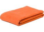 Wohndecke GÖZZE "Arizona", orange, B:150cm L:200cm, Baumwolle, Polyacryl, Polyester, Wohndecken, Wohndecke, mit farblich passender Bandeinfassung