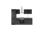 P & B , Schwarz , Holzwerkstoff , 1 Schublade(n),1 Schublade(n) Schubladen , seitenverkehrt montierbar, nur wie online abgebildet bestellbar , A , 280 cm ,
