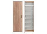 Mehrzweckschrank PROCONTOUR "Haushaltsschrank Clara", braun, B:50cm H:167cm T:52cm, Schränke, Mehrzweckschrank