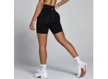 MP Damen Lift Nahtlose Scrunch-Shorts – Schwarz - XXL