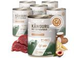 REAVET Hundenassfutter – Känguru mit Topinambur an Pastinake & Pflaume | 6 x 400g