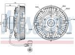 NISSENS Kupplung, Kühlerlüfter 86077 237mm für Mercedes