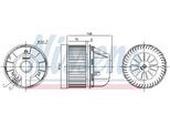 NISSENS Innenraumgebläse 87488 für Ford Volvo