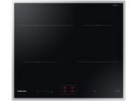SAMSUNG Induktions-Kochfeld "NZ64B4015HK/U1", schwarz, B:59cm H:4,4cm T:52cm, Kochfelder, Höhe des Kochfelds beträgt nur 44mm & Ideal für ovale Pfannen & Töpfe