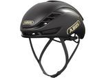 Fahrradhelm ABUS "GAMECHANGER 2.0" Gr. M, schwarz (schwarz gold), Helme, M Kopfumfang: 54cm - 58cm