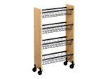 Kesper , Braun, Schwarz , Metall, Holzwerkstoff , 17x77x45 cm , Ordnen & Aufbewahren, Allzweckwägen