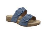 Sandale JOSEF SEIBEL "Tonga 64, jeans", Damen, Gr. 39, blau (jeans), Obermaterial: 100% Rindsleder Leather cow., Schuhe Sandale