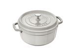 Staub La Cocotte Cocotte 28 cm, rund, Weisser Trüffel, Gusseisen