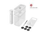 ZWILLING Fresh & Save CUBE CUBE Vakuum Starter Set, M / 5-tlg, Transparent-Weiß