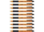 STABILO® Kugelschreiber pointball, Druckmechanik, dokumentenecht, Strichstärke 0,5 mm, 10 Stk., schwarz