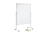 MAUL Moderationstafel Pro, Whiteboard/Whiteboard + Moderationskarten-Set mit 360 Karten und 200 Pin-Nadeln