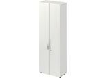 Schäfer Shop Select Schrank LOGIN, 6 Ordnerhöhen, B 800 x T 420 x H 2240 mm, lichtgrau/lichtgrau