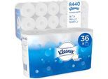 Kleenex® Toilettenpapier 8440, 3-lagig, kompatibel mit Aquarius™ Twin Roll Toilettenpapierspendern, 36 Rollen a 350 Blatt, weiß