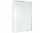Rottner Schlüsselschrank S 64, mit Zylinderschloss, für 64 Schlüssel, B 380 x T 80 x H 550 mm, lichtgrau