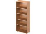 Schäfer Shop Genius Regal TETRIS WOOD, 5 OH, Höhe inkl. Gleiter, B 800 mm, Buche-Dekor