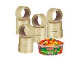 Packband Nopi Classic, 12 Rollen, Rolle 66 m lang, transparent + GRATIS Dose Haribo Phantasia