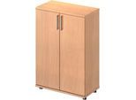 Schäfer Shop Genius Flügeltürenschrank TETRIS WOOD, 3 OH, Höhe inkl. Gleiter, B 800 mm, Buche-Dekor