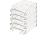 LEITZ® Ablagekorb Standard 5226, Kunststoff, 5 Stück, glasklar