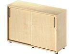 Schäfer Shop Genius Schiebetürenschrank TETRIS WOOD, 2 OH, B 1200 mm, Höhe inkl. Gleiter, Ahorn-Dekor