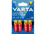 Batterien AA/LR6/Mignon VARTA Longlife Max Power, 1,5 V, 4 Stück