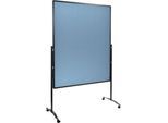 Moderationswand Legamaster PREMIUM PLUS mobile, Textil, blaugrau